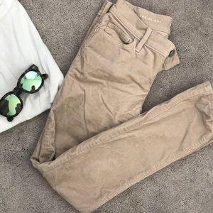 LOFT modern skinny tan corduroy pants 00P